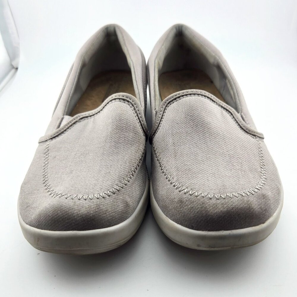 Skechers On-The-Go Bliss Gray Slip-On Walking Shoes Women’s 6.5 Comfort